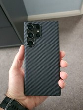 Custodia ultra sottile in fibra di carbonio per Samsung Galaxy S24Ultra S23 S22Plus antiurto
