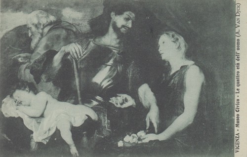 Cartolina vicenza museo - vicenza,