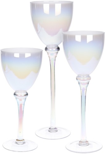 Set portacandele alto in - set,
