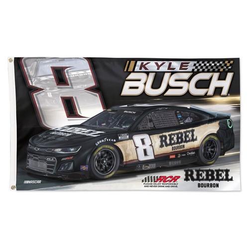Bandiera kyle busch rebel - bandiera, #8