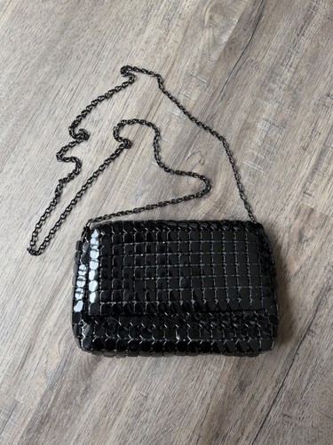 Borsa sera nera con perline - borsa,