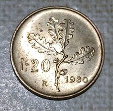 20 Lire Quercia 1980 (1)Fdc