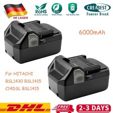 2x Batteria per Hitachi 14.4V BSL1430 BSL1415 WR14DBAL 329901 329877 6000mAh Li-ion
