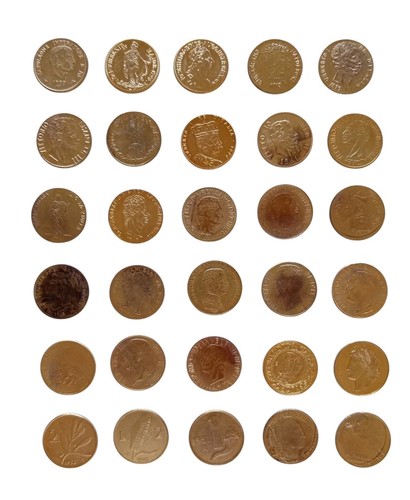 Collezione 30 monete - collezione,