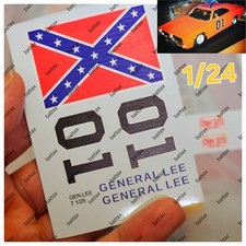 # 1/24 DECALS x DODGE CHARGER GENERALE LEE DUKES of HAZZARD BO LUKE 1/25 BATTAX