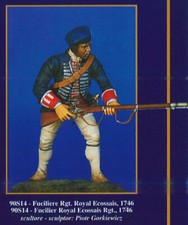 m AITNA MODEL  - 90mm - Fuciliere del Reggimento Royal Ecossais (Culloden, 1746)