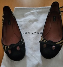 Ballerine Marc Jacobs num. 36; in cavallino fantasia tigrata con punta nera..