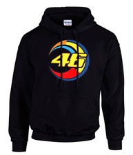 46 Felpa con cappuccio The DOCTOR Valentino Rossi pilot nera -3875 -SW