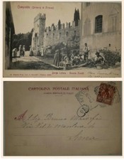  Compiobbi  Borgo Letizia cartolina F/P molto animata viaggiata nel 1904 vedi..