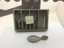 Pomax coffret 4 cuillères dégustation taupe
