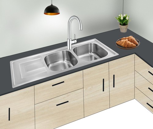 Lavello 116x50 acciaio inox - acciaio,