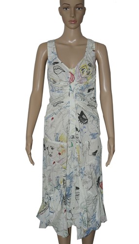 Desigual multi printed ruched - multi,