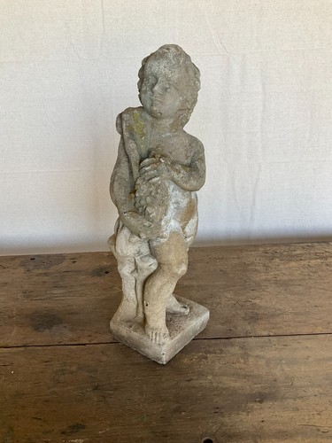 Cherubino putti con statua - putti,