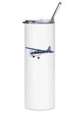 Bicchiere acqua Bellanca Super Decathlon in acciaio inox con cannuccia - 20 oz.