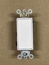 Leviton 56081-2W 3A Decora Interruttore Momentaneo Doppio Lancio Bassa Tensione 24v, Bianco