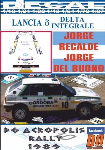 Decal lancia delta - decal,
