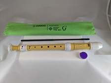 YAMAHA YRS-401 FLAUTO DOLCE SOPRANO DITEGGIATURA TEDESCA CON SCOVOLINO E CUSTODI