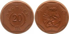 Sassonia 20 Marchi 1921