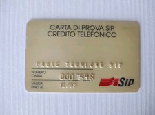 ⚜️ Scheda Telefonica Carta Di Prova Sip 5372