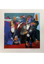 Pino Procopio "I Sommelier" Opera Serigrafica , Numerata ,Certificata E Firmata.