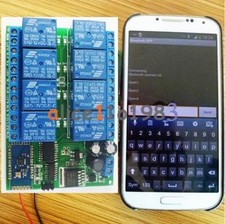Relè 8 canali 12V Android mobile telecomando interruttore luce motore #F4