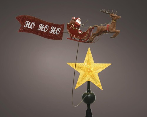 Puntale stella led con slitta - puntale,