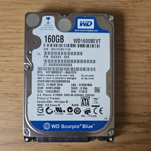 Western digital wd1600bevt 160 - digital,