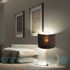 Lusso Lampada da Scrivania Studio Lettura Comodino Textilstrahler E27