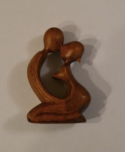 Statuina amanti legno - amanti,