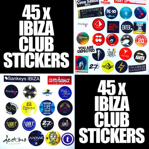Ibiza club stickers - ibiza,