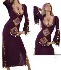 Costume Saidi abito danza del ventre egiziano, Baladi Galabia, vestito sexy v...