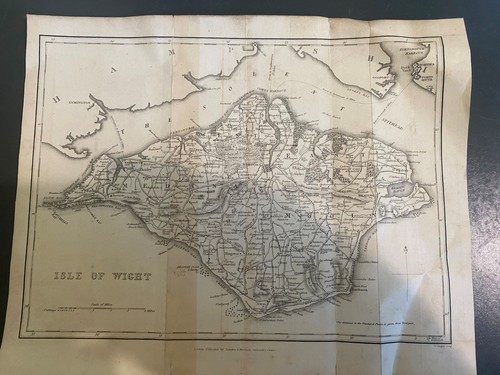 Carte ancienne isle wight - carte,