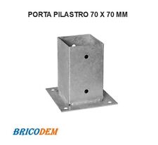 Staffa a bicchiere Porta Pilastro per travi in acciaio zincato 70X70