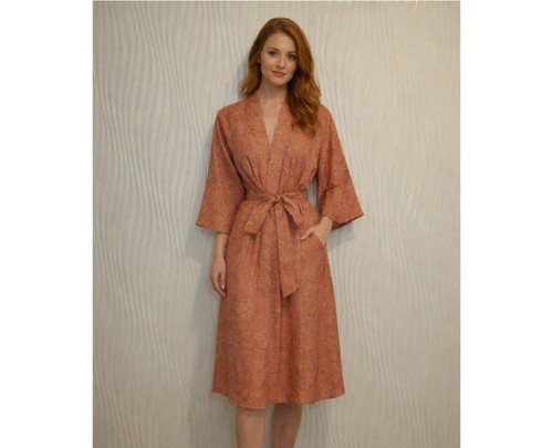 Midi kimono pura seta - midi,