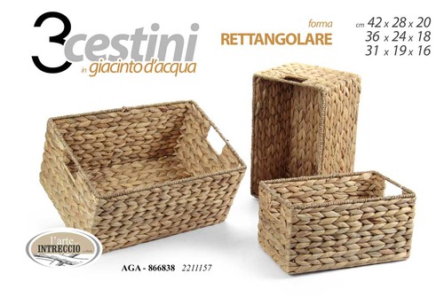 Set ceste rettangolari cesta - ceste,