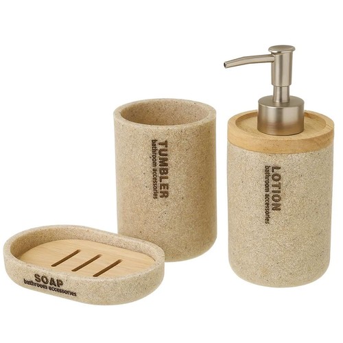 Set bagno 3pz con dispenser - 3pz,