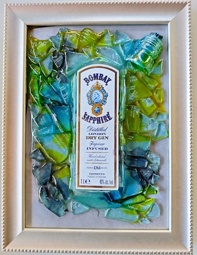 Quadro bottiglie gin - quadro, gin,