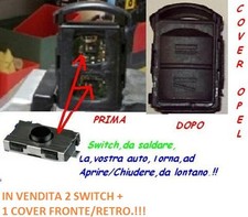 COVER CHIAVE GUSCIO OPEL CORSA C D MERIVA COMBO  + 2 MICRO SWITCH DA SALDARE 
