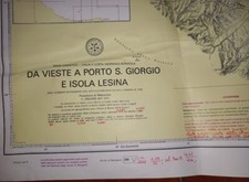 CARTA MAPPA NAUTICA DA VIESTE
