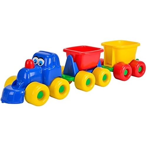 Trenino con vagoni portasabbia - trenino,