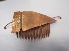 Pettine/Pettine freccia rame vintage fatto a mano 5,5" stile sud-ovest