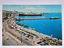 TRIESTE nave Saturnia Vulcania (?) ship Lloyd Stazione vecchia cartolina 