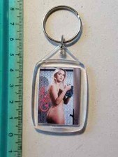 Gloria GUIDA Attrice sexy film 70 b movie portachiavi 2 foto uguali front retro