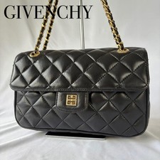 Borsa Givenchy Matelasse Catena Tracolla Pelle Nera 2 Vie Patta Oro Logo Giappone