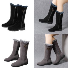 Stivaletti donna stivali da neve foderati stivali caldi scarpe invernali moda 35-41