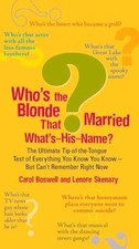 Who's the Blonde That -
