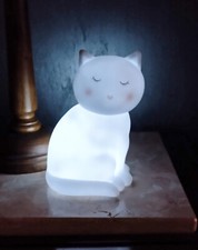 Luce Notturna LED lampada per i bambini gatto Plastica morbida