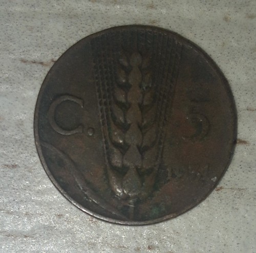 Moneta centesimi 1931 spiga - moneta,