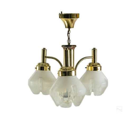 Lampadario vintage mazzega - lampadario,