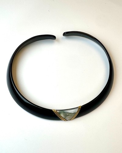 Collana rigida bachelite oro - bachelite,